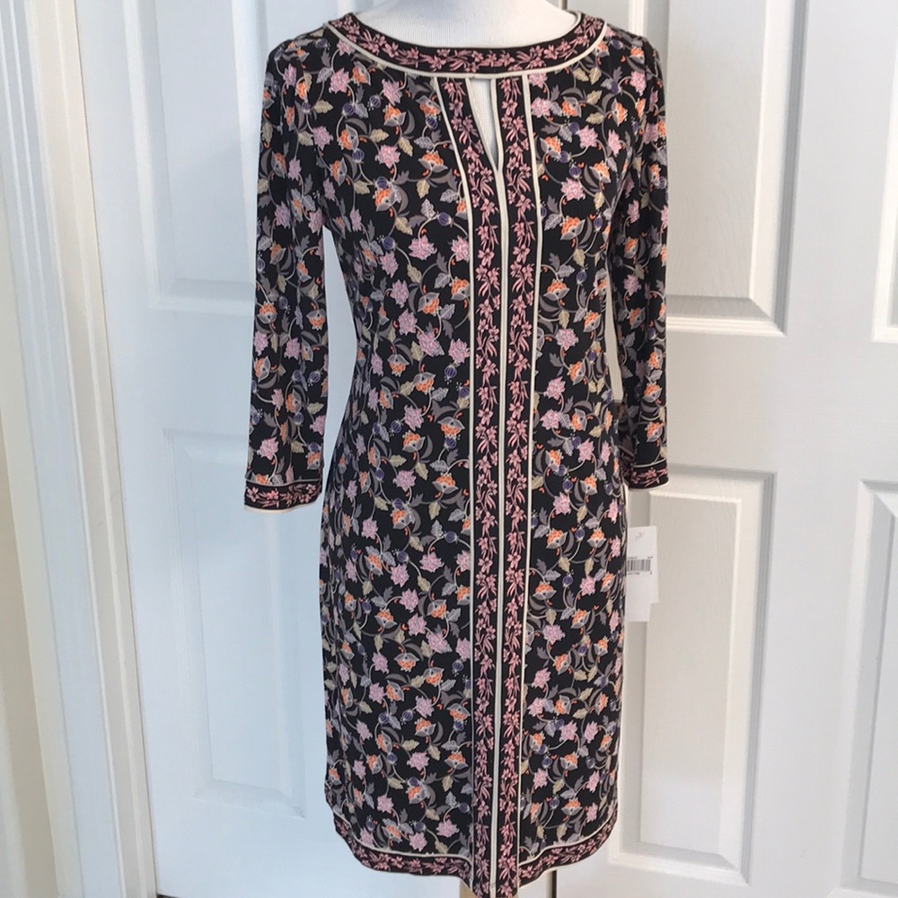 Wisp, size 8, NWT, black and pink dress